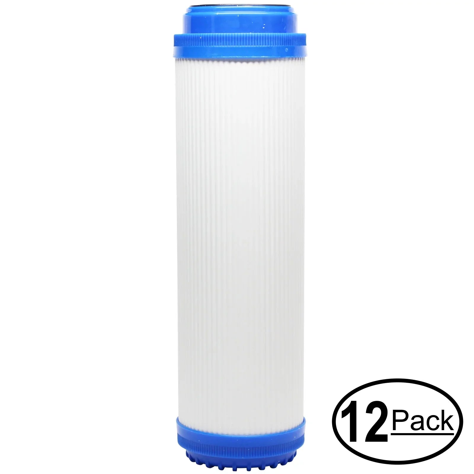 12-Pack Replacement for H2O Distributors H2O-UCF-01-38 Granular Activated Carbon Filter - Universal 10-inch Cartridge for H2O Distributors Single Stage Under Sink System - Denali Pure Brand