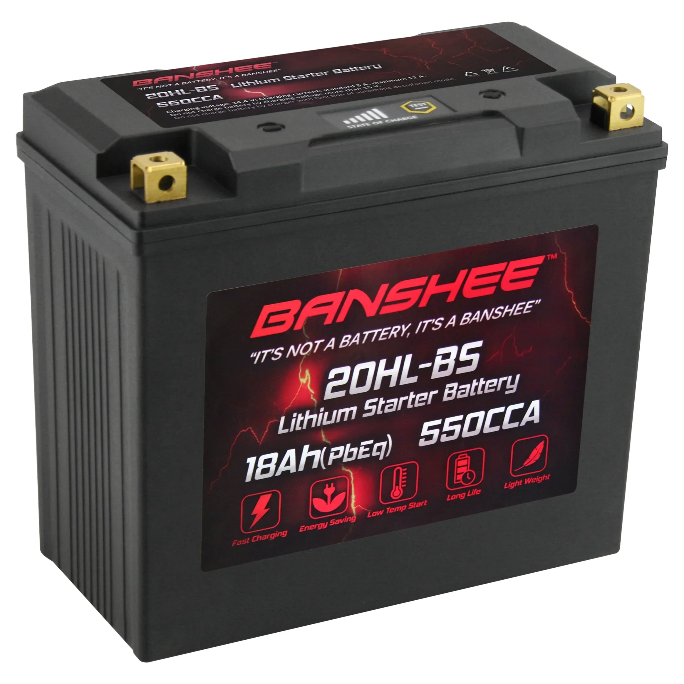 Banshee 20L-BS LiFePO4 Motorsports Battery Fitting with Sea-Doo GTX Limited iS 260 2016 to 2016