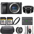 Sony a6400 Mirrorless Camera + 16-50mm f/3.5-5.6 OSS Lens + UV Filter + 64GB + Handbag And More!