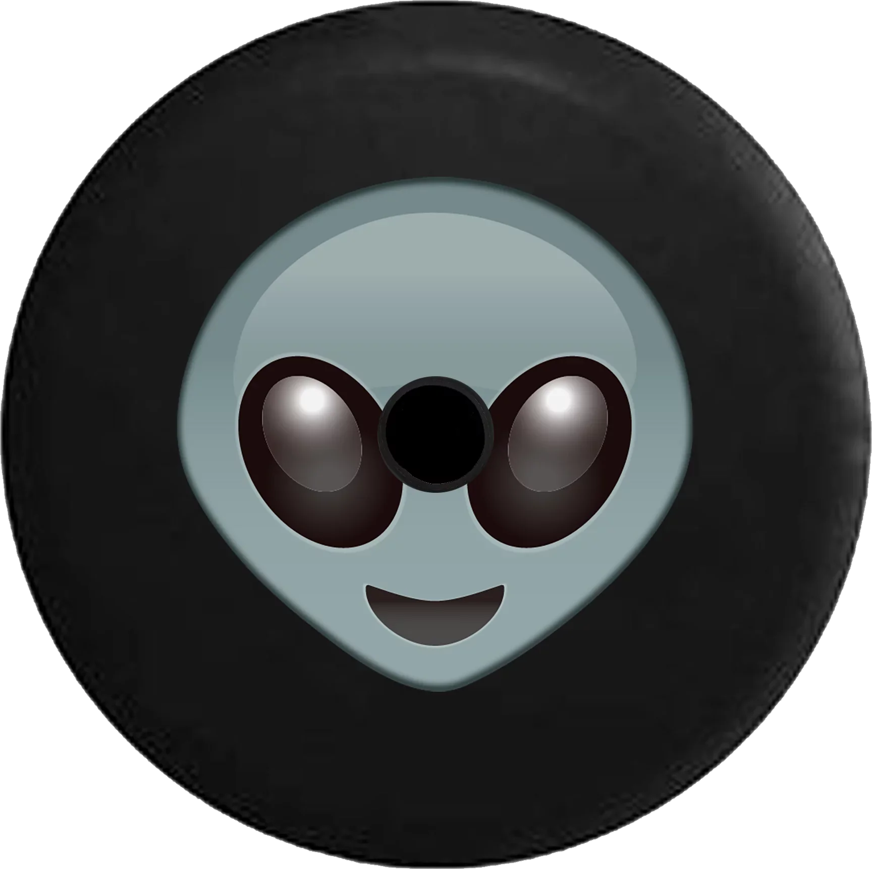 2018 2019 Wrangler JL Backup Camera Smiling Happy Alien Head Emoji Spare Tire Protection for Jeep RV 32 Inch