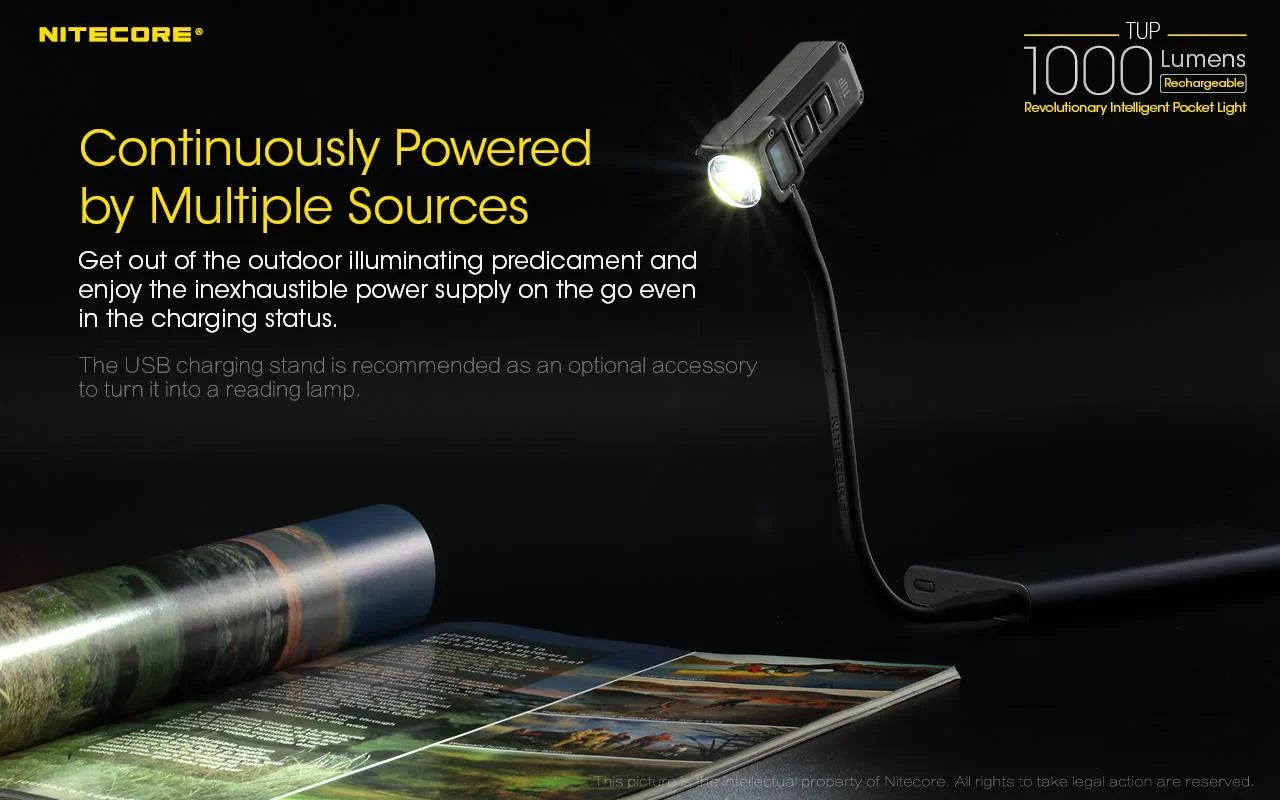 Value Bundle: Nitecore UT32 Dual Emitter Headlamp - (5700K,Cool White) - (3000K,Warm White) with 1x NL1834R USB Rechargeable Battery and TUP Rechargeable ligent Pocket Light (Black or Gray)