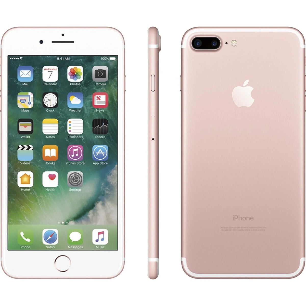 Restored Apple iPhone 7 Plus 256GB Rose Gold GSM Unlocked (AT&T + T-Mobile) Smartphone (Refurbished)