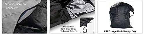 Custom Fit Condition Jet Ski Wrap Full for Yamaha Waverunner FX Cruiser/HO/SHO/FX HO 2007-2008 - Gray/Black - Trailerable - All Environment - Rain & Sun - Free Trailer Straps & Bag
