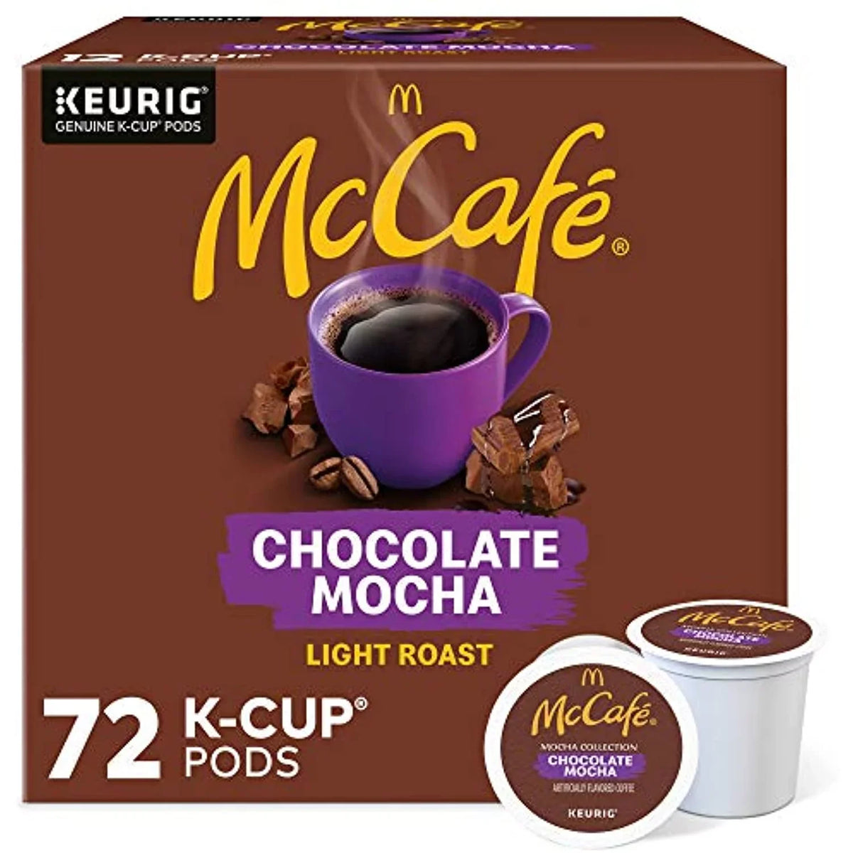 Mccafe Chocolate Mocha, Single Serve Coffee Keurig K-Cup Pods, Flavored Coffee, 72 Count