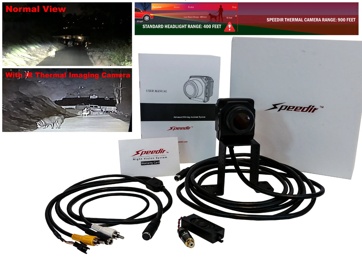 SPEEDIR Thermal Imaging Camera Night Vision Digital Heat Sensor Infrared IR Automobile Driving Assistant System