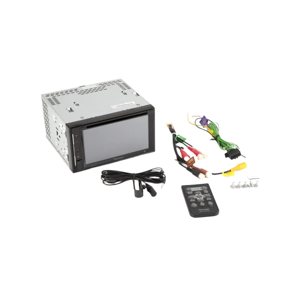 KIT4703 Bundle for 2005-2007 Dodge Durango W/ Pioneer Double DIN Car Stereo with Bluetooth/Backup Camera/Installation Kit/in-Dash DVD/CD AM/FM 6.2" WVGA Touchscreen Digital Media Receiver