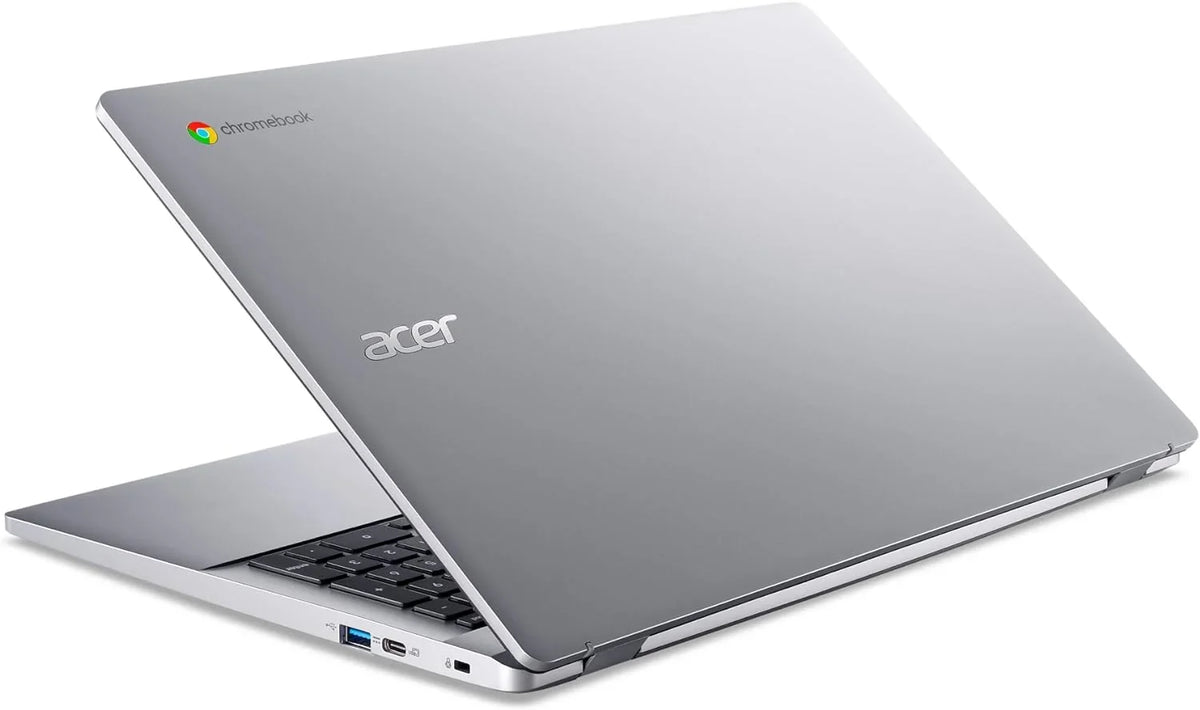 Acer Chromebook 315 Laptop, 15.6" FHD Touchscreen Display, N100 Quad-core (4 Core), 8GB DDR5 RAM, 64GB eMMC, Wi-Fi, Long Battery Life, Chrome OS, Silver + Tigology Accessories