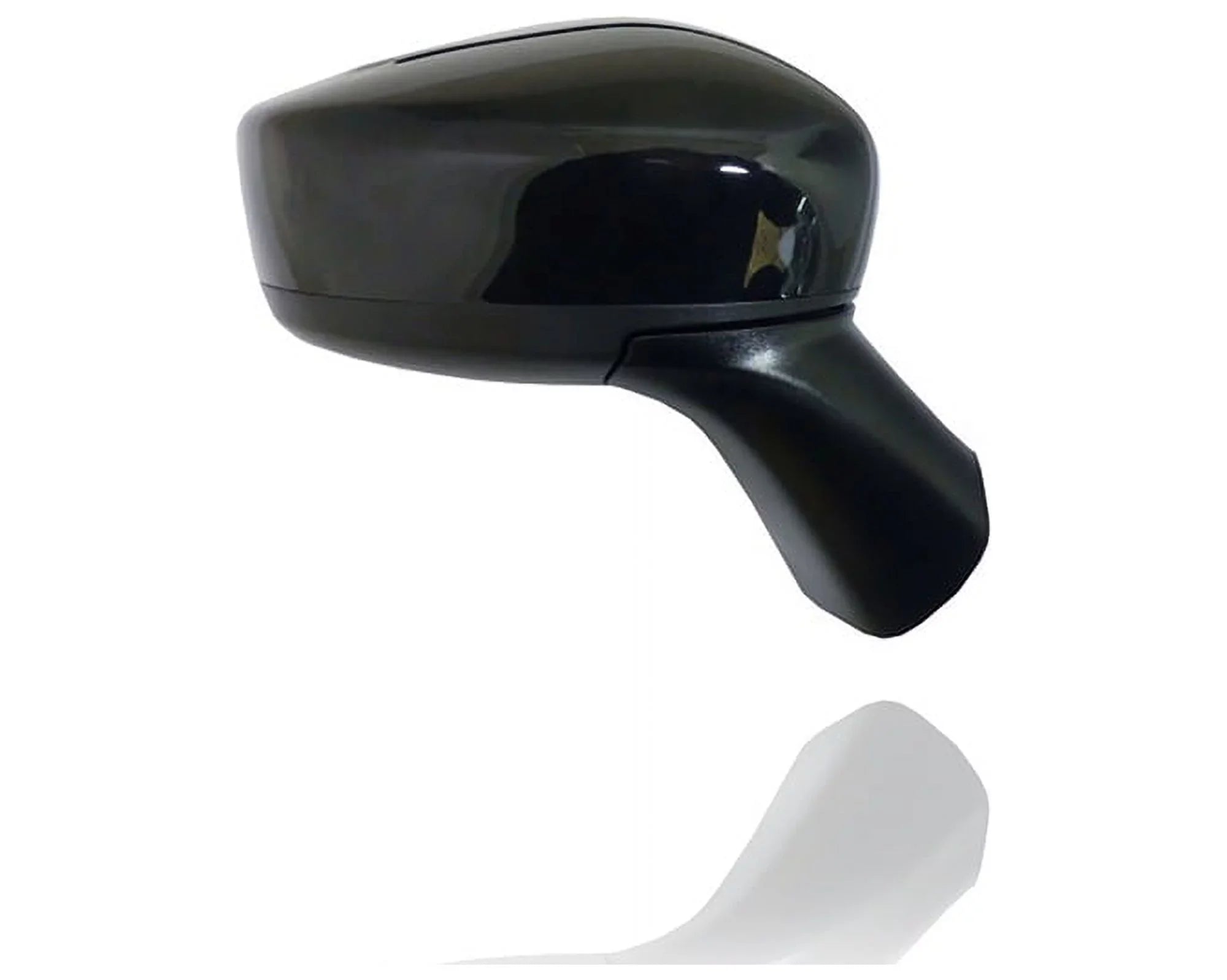 Door Mirror - Pacific Best Inc. Fit/For 15-19 Nissan Versa Note-S/S Plus/SL/SV - Non-Heated, Without Side View Camera ,With Coating Primed - Right Hand - Passenger - 963019MB0A