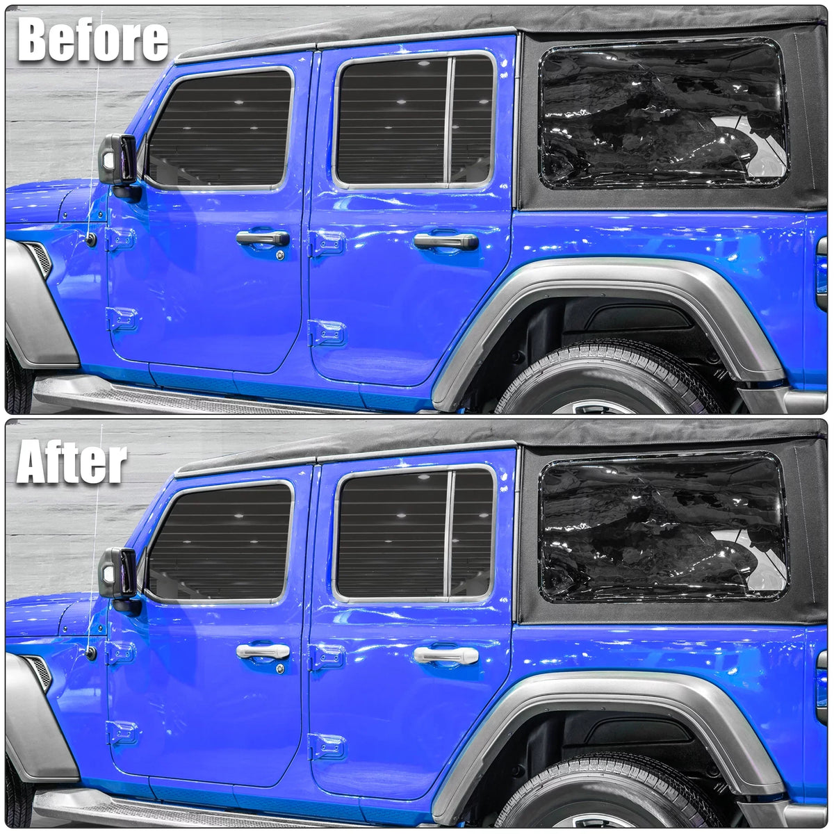 Silver Tone Door Handle Trim Wrap Kit and Tailgate Handle Wrap for Jeep Wrangler JL JLU 2 & 4 Doors 2018-2021