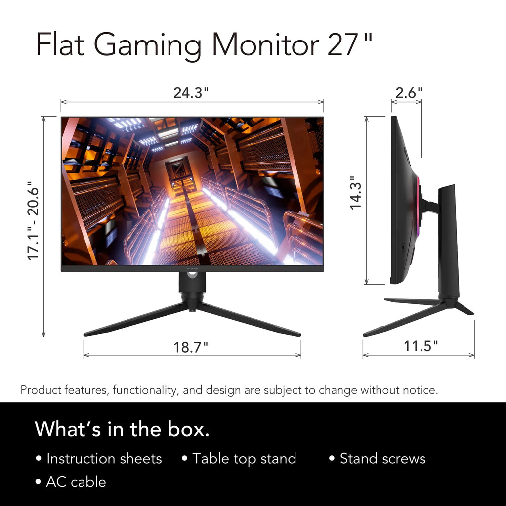 Funai 27" FHD 240Hz, 1ms, HDR, VA, AMD FreeSync™ Premium Enabled Gaming Monitor (FGM-27F445)