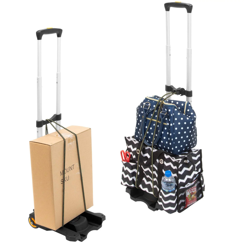 Mount-It! Premium Folding Luggage Cart, 77 LBS Capacity