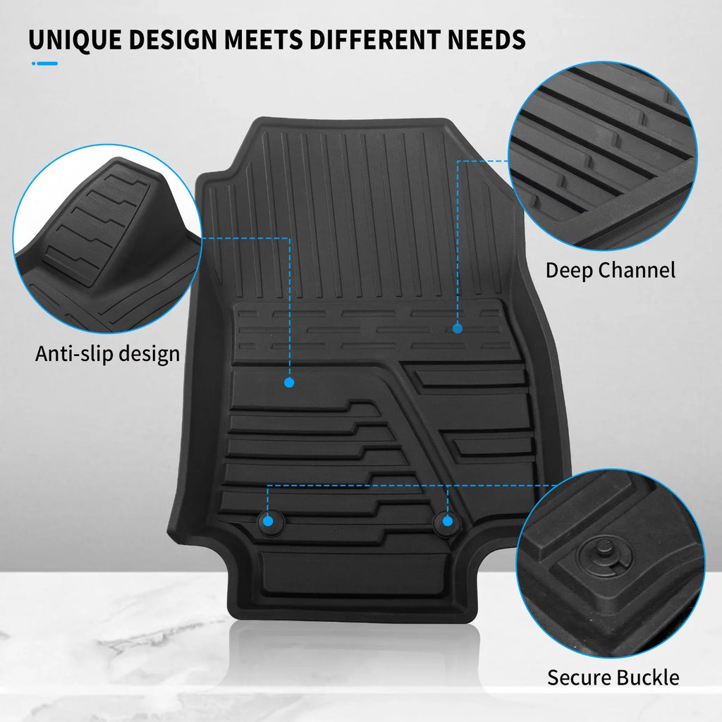Fit 2019 2020 2021 2022 2023 Toyota Rav4 Floor Mats TPE Cargo Liner All Environment Rear Trunk Mat for Toyota Rav4 Accessories (Backrest Mats+Cargo Liner+Floor Mats)