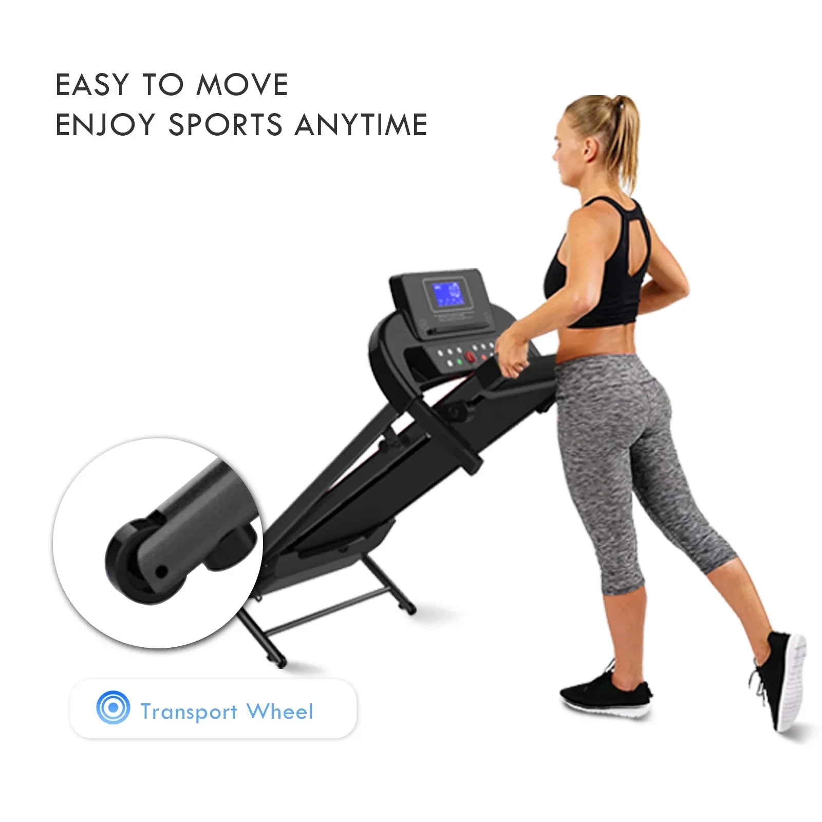 FLIMDER Walking Pad, Sturdy & Long-lasting Under Desk Treadmill, Folding Treadmill with 300LBS Capacity, Beautifully Designed Installation-Free Treadmills for Home Bluetooth Speaker