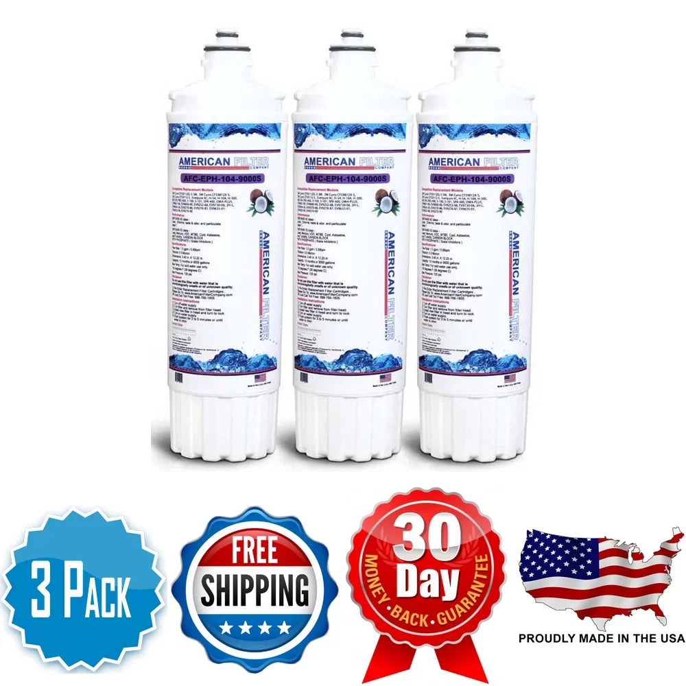 AFC Brand , Water Filters , Model # AFC-EPH-104-9000S , Suitable with Pentair® EV9617-26 - 3 Filters - Made in U.S.A.
