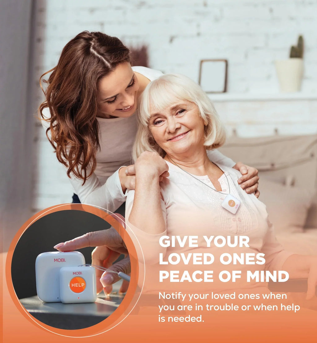 MOBI Connect Premium Whole Home Wireless Safety Kit Comes With 2 SOS Emergency Life Alert Buttons, 1 Smart Hub, 2 Door/Window Sensor, 1 HDX Camera – Fitting With iOS and Android