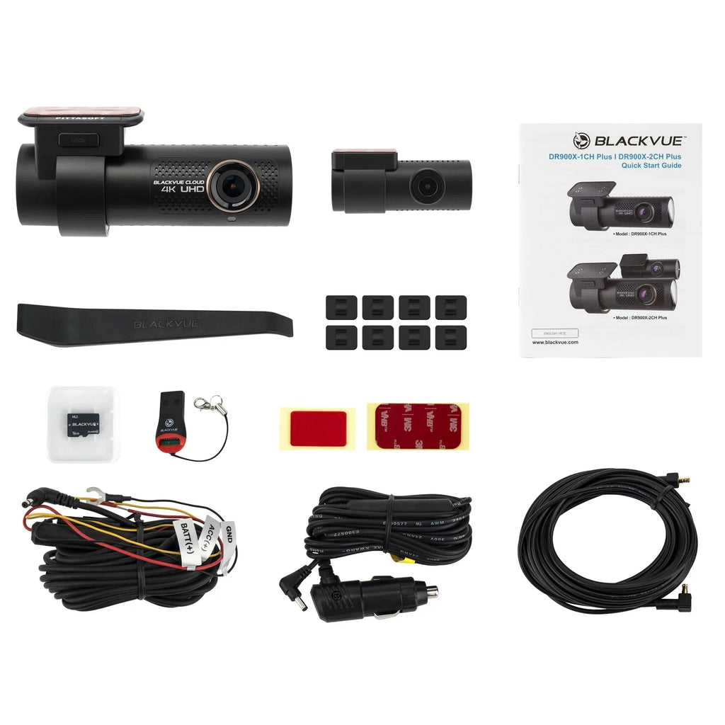 Restored BlackVue DR900X-2CH Cloud Dashcam Plus with 64GB microSD Card 1.5 lb (Refurbished)