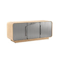 Modern Scandinavian-Inspired Sideboard with Sleek Metal Finish