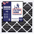Filter King 11.5x11.5x1 Air Filter | 4-PACK | Carbon MERV 8 HVAC Pleated A/C Furnace Filters | MADE IN USA | Actual Size: 11.5 x 11.5 x .75"