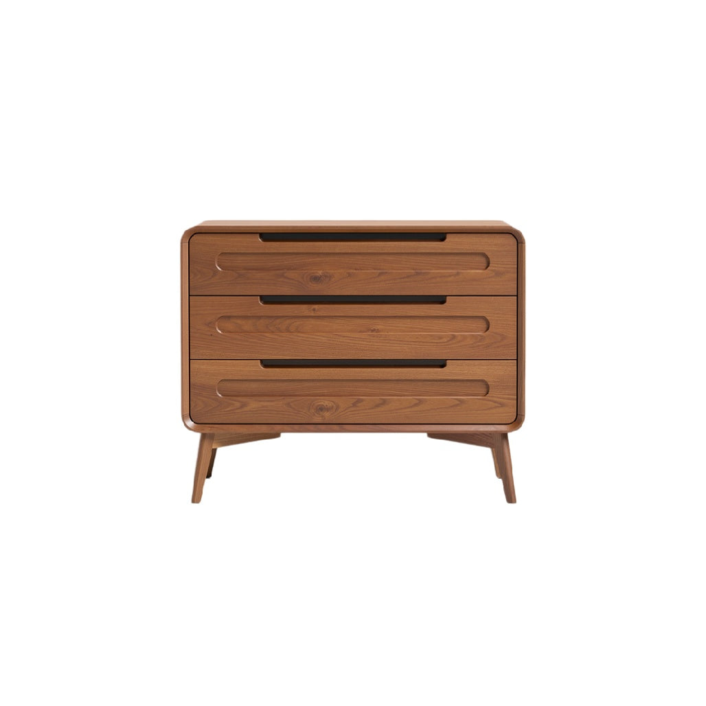 Modern Wooden Chest of Drawers with Sleek Handles