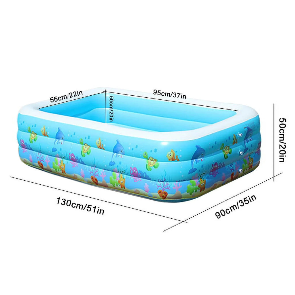 OWSOO Portable Swimming Pool Inflatable Swimming Pool Basin Kid Bathtub