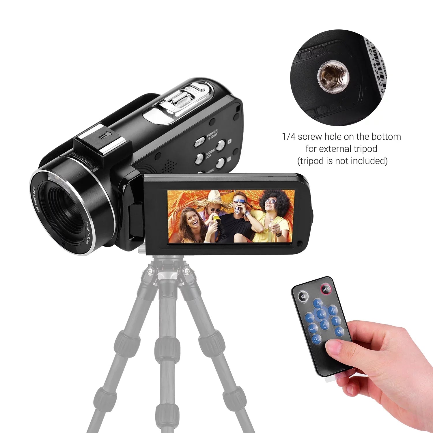Andoer-2 Video Camera,Inch IPS Monitor IPS Monitor Burst 3.0 Inch IPS Monitor Burst Function DV Professional Video 4K Handheld Camera 3.0 Inch Video Camera AINN