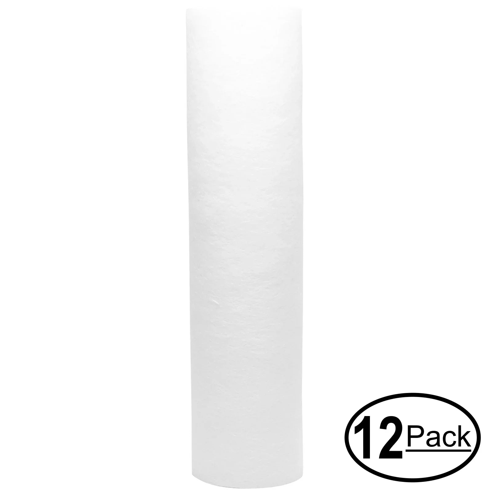 12-Pack Replacement for Expres Water ROUV5DC Polypropylene Sediment Filter - Universal 10-inch 5-Micron Cartridge for Express Water 6 Stage UV Reverse Osmosis Filtration System - Denali Pure Brand