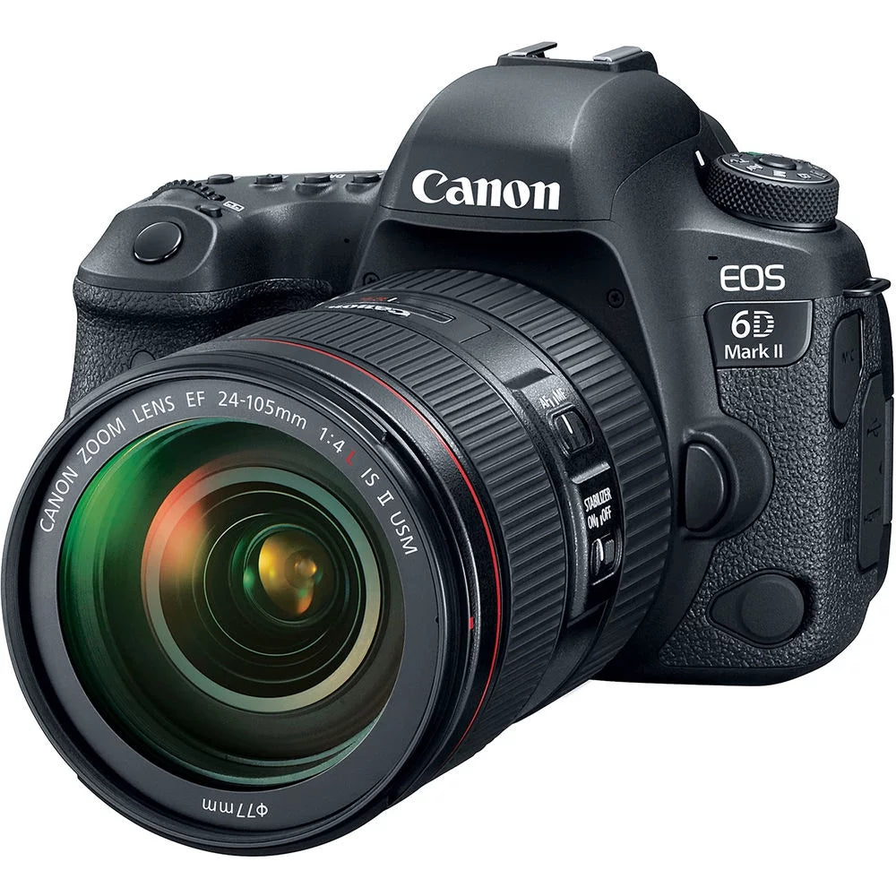 Canon EOS 6D Mark II Camera with 24-105mm f/4L II Lens (1897C009) + 64GB + More