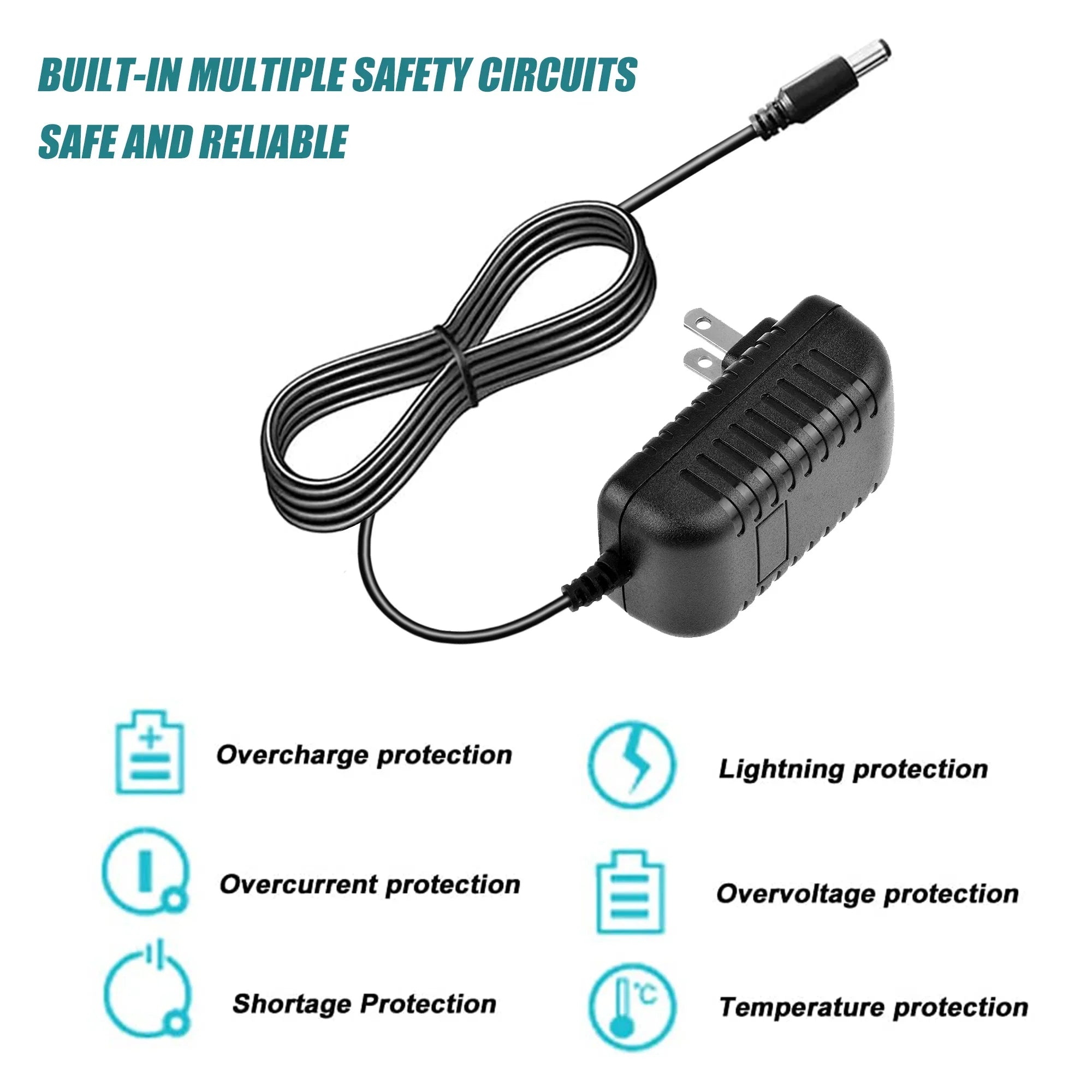 Omilik 12V AC DC Adaptor Charger Suitable with SumVision Cyclone Primus 2TB Media player power