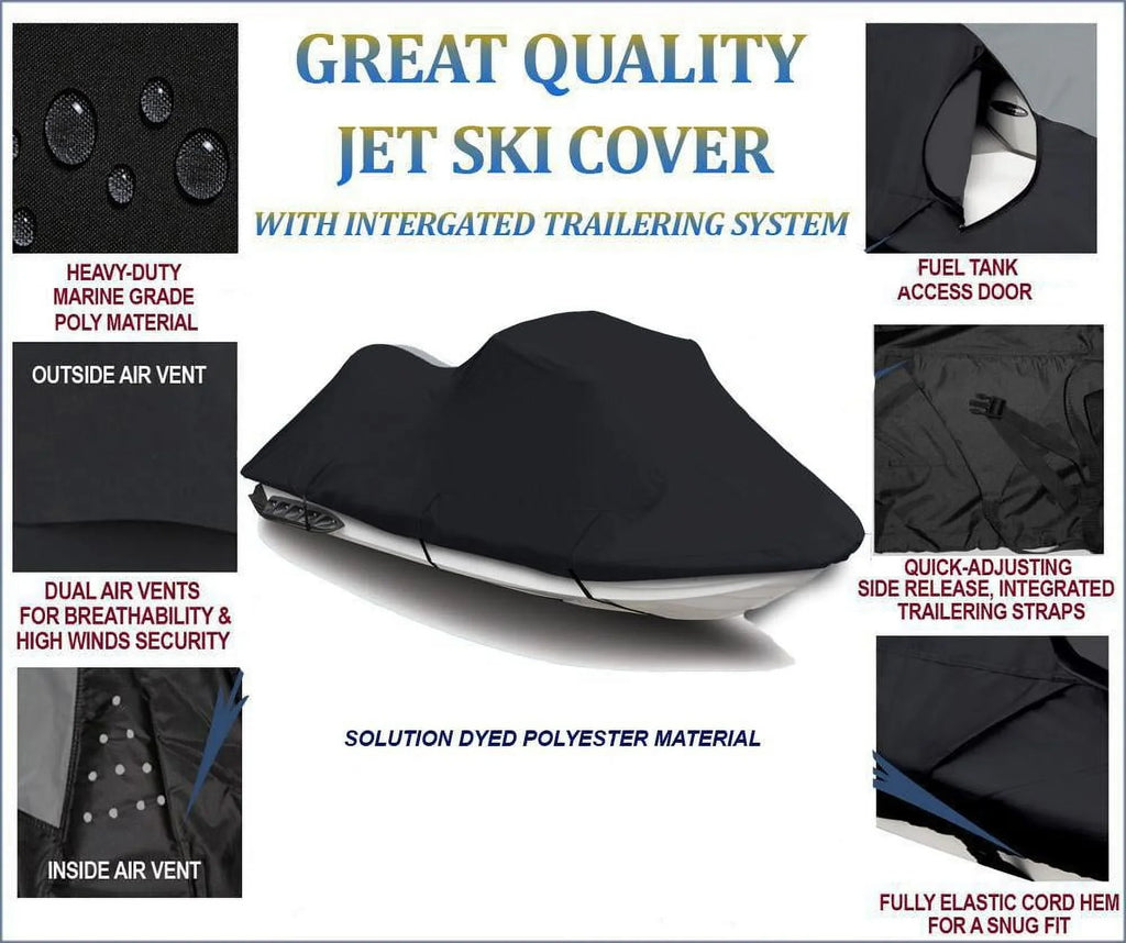 BLACK PWC 600D JET SKI Wrap Fitting for Sea Doo Sea-Doo Bombardier GTX DI 2002 2003