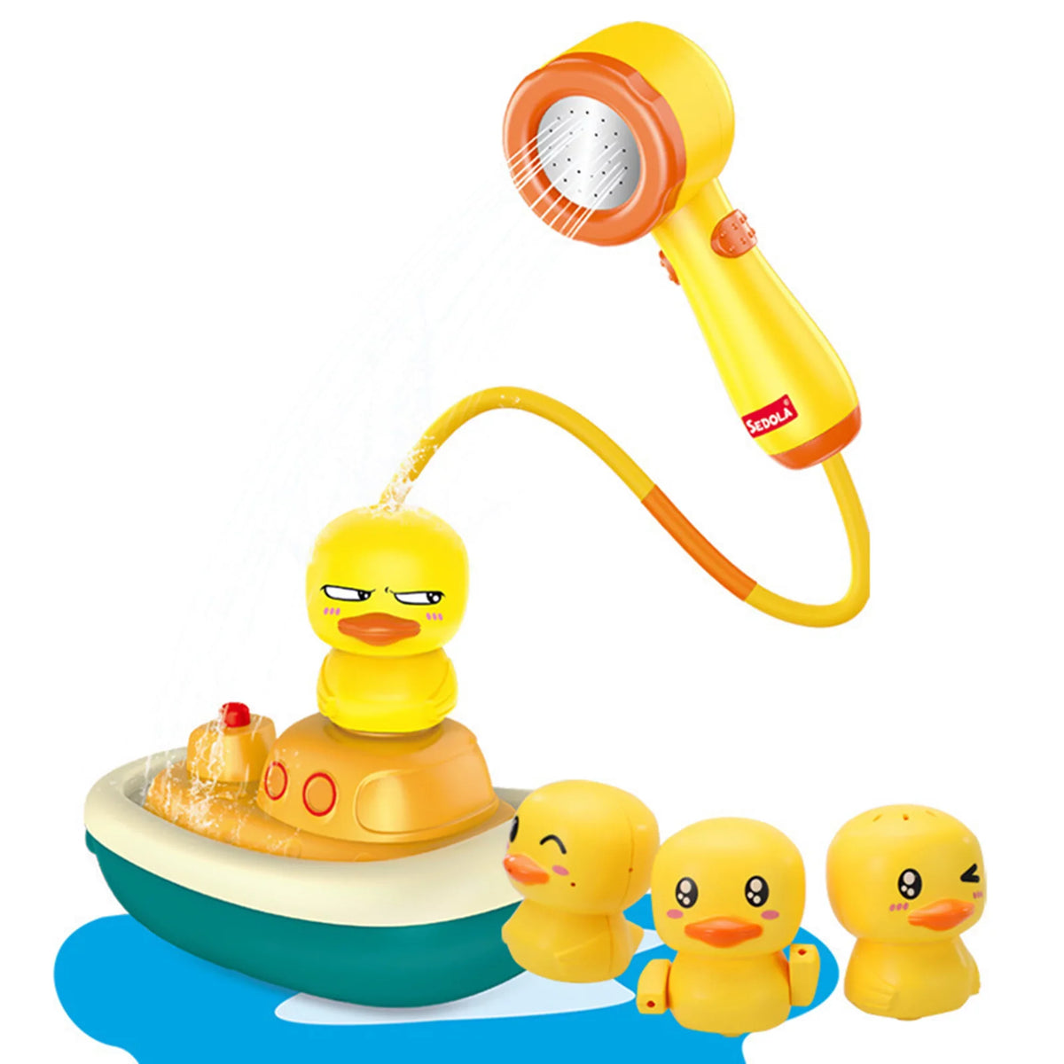 IMISSILLEB Baby Funny Bath Toys Shower Head with Spraying Duck for Kids Toddler Bathtub Water Toys Birthday Gift