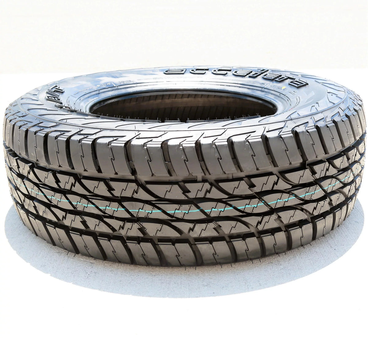 Set of 4 (FOUR) Accelera Omikron A/T LT 265/75R16 123/120Q E 10 Ply AT All Terrain Tires Fits: 2000-02 Dodge Ram 2500 Base, 2013-14 Toyota FJ Cruiser Base