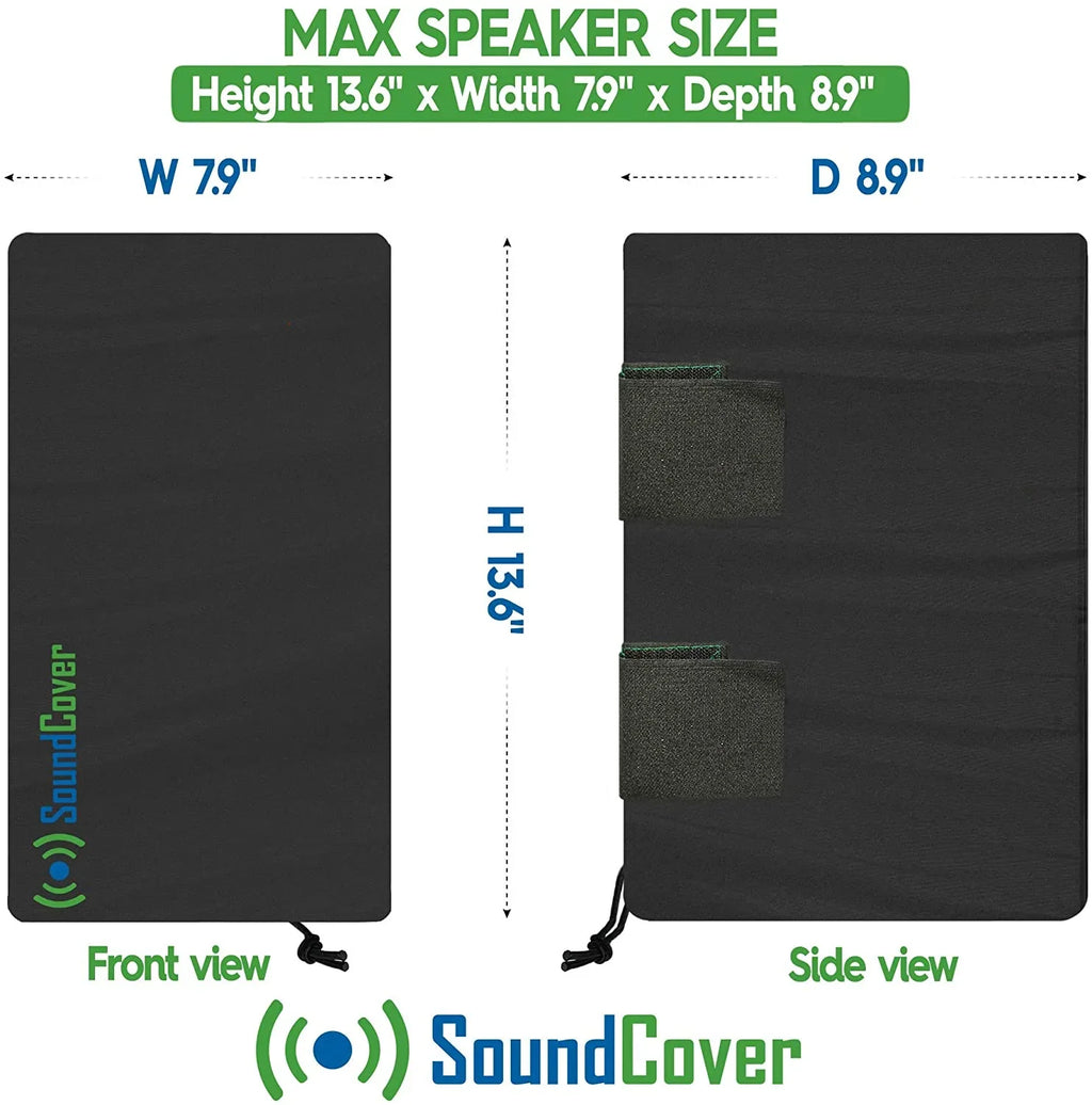 Outdoor Speaker Wrap Black, Medium Size (H 13.6" x W 7.9" x D 8.9"), Suitable with Yamaha AW294, Definitive Technology AW 5500, Polk Audio Atrium 6, Yamaha AW350, and Bose 251