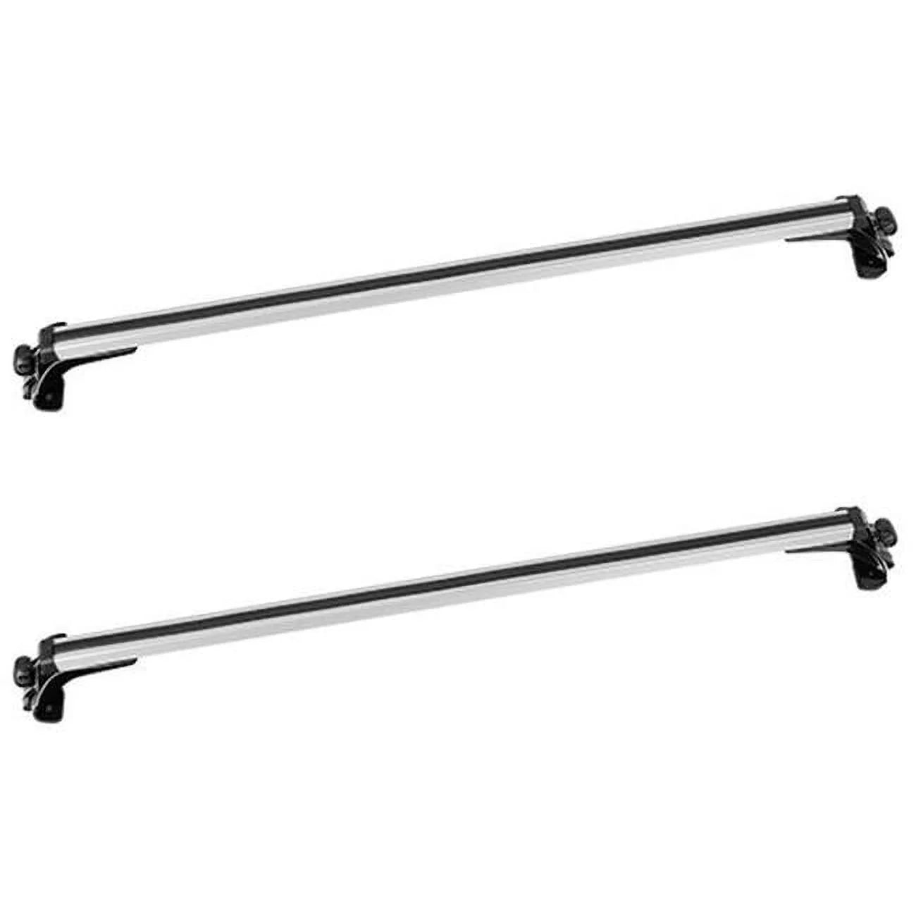 Fresh Fab Finds 47.24 in. Universal Top Roof Rack Cargo Carrier Aluminum Crossbar Rack with 165 lbs Capacity for Most Vehicle Wagon Car, Black