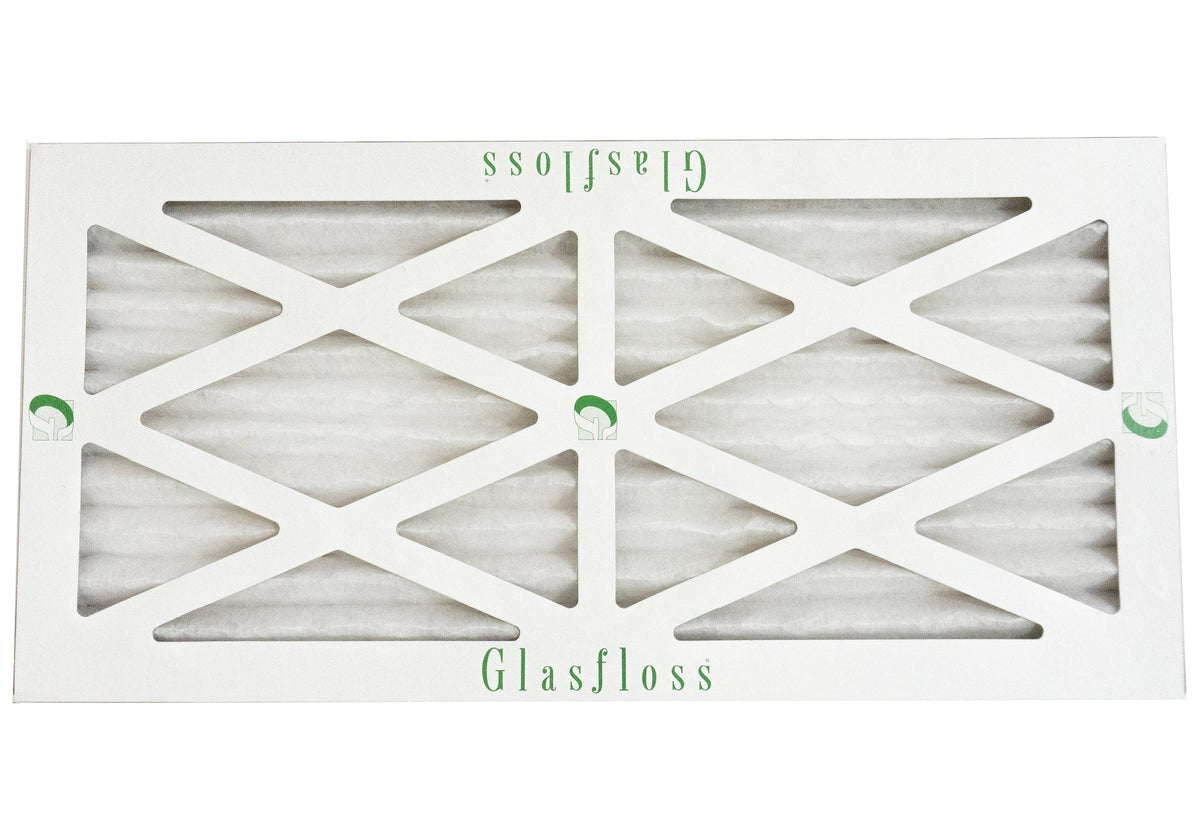 Glasfloss 10x20x1 - MERV 10 -Qty:6 - Furnace Air Filter - Made in USA (Actual Size: 9.5 x 19.5x7/8 inch)