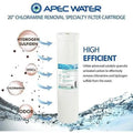 systems 20" replacement specialty filter chloramines hydrogen sulfide removal (fi-chloramine20-bb)