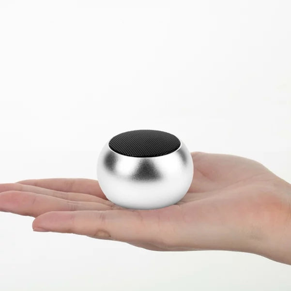 Mini Wireless Speaker For Verve Connect, ZMax 11 - Remote Shutter Handsfree Mic Audio Multimedia Rechargeable Silver for Consumer Cellular Verve Connect, ZMax 11