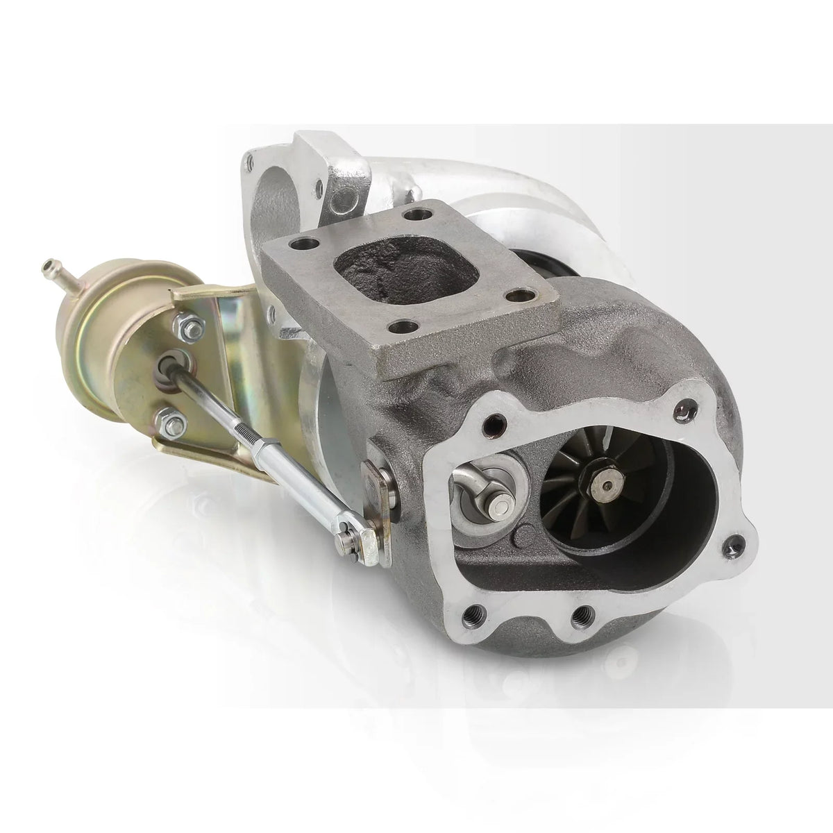 AJP Distributors T25 T28 Hybrid Turbo Charger Oil & Water Cooled Turbocharger + Wastegate 0.86 A/R Turbine 0.60 AR Compressor Ball Bearing 5-Bolt Outlet Flange Suitable For Universal Car