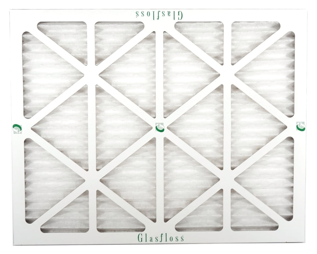 Glasfloss 20x24x1 - MERV 10 -Qty:12 - Furnace Air Filter - Made in USA (Actual Size: 19.5 x 23.5x7/8 inch)