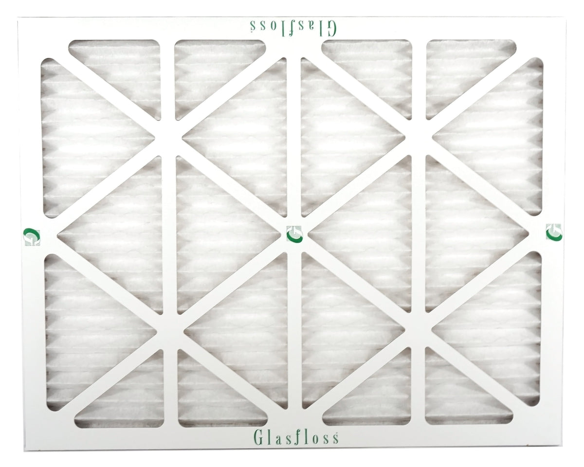 Glasfloss 20x24x1 - MERV 10 -Qty:12 - Furnace Air Filter - Made in USA (Actual Size: 19.5 x 23.5x7/8 inch)
