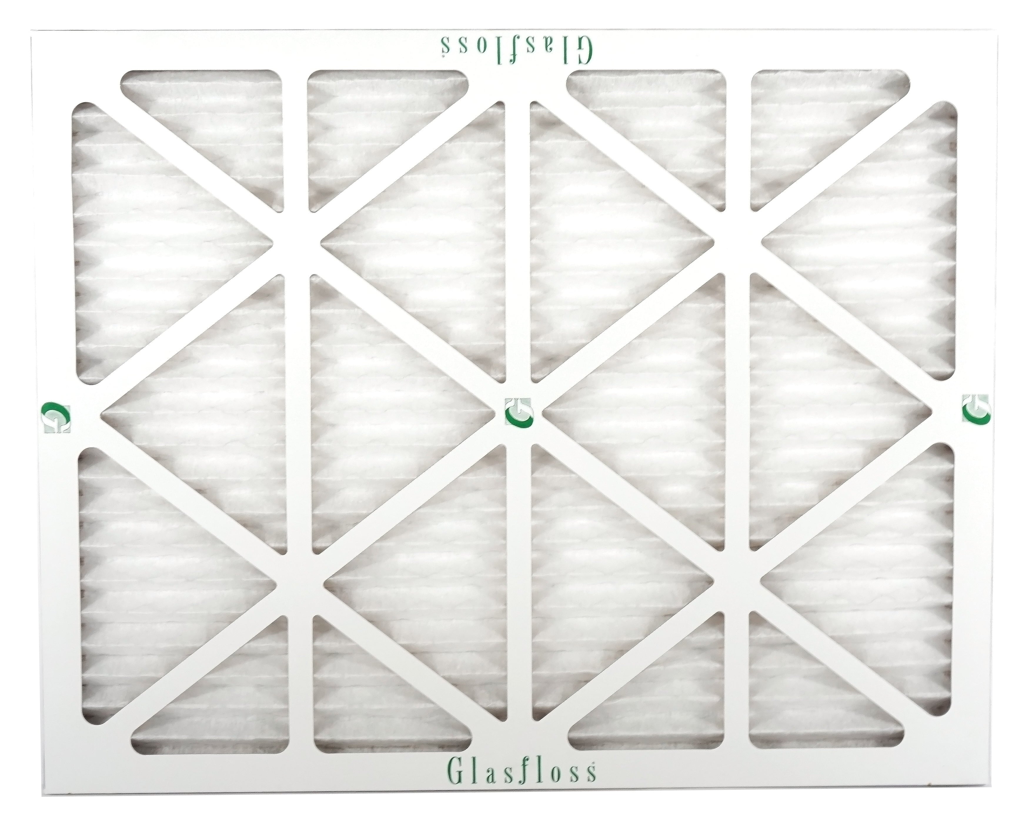 Glasfloss 20x23x1 - MERV 10 -Qty:4 - Furnace Air Filter - Made in USA (Actual Size: 19.5 x 22.5x7/8 inch)