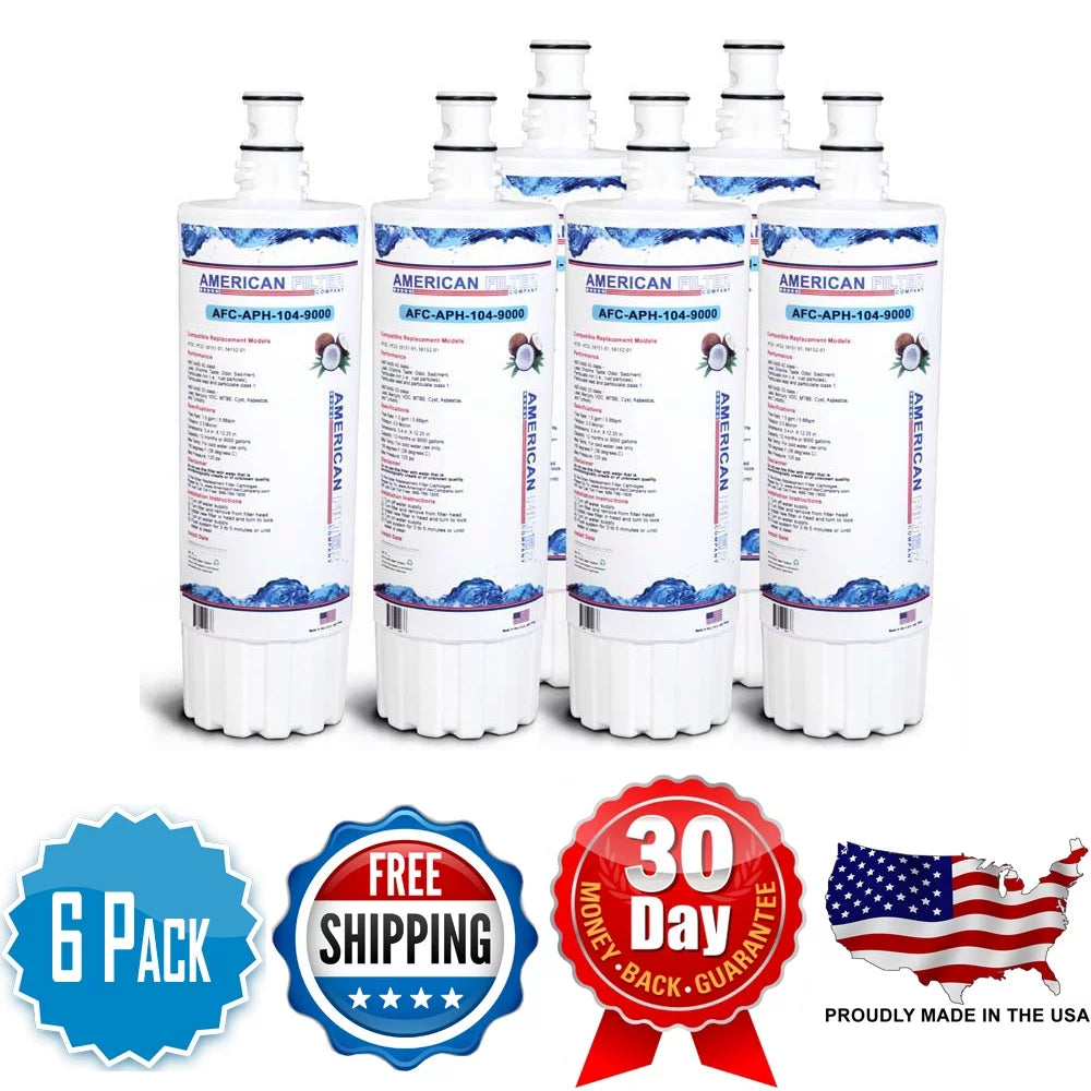 AFC Brand , Water Filters , Matching with BodyGlove® BG-1000 - 6 Pack - Made in U.S.A.