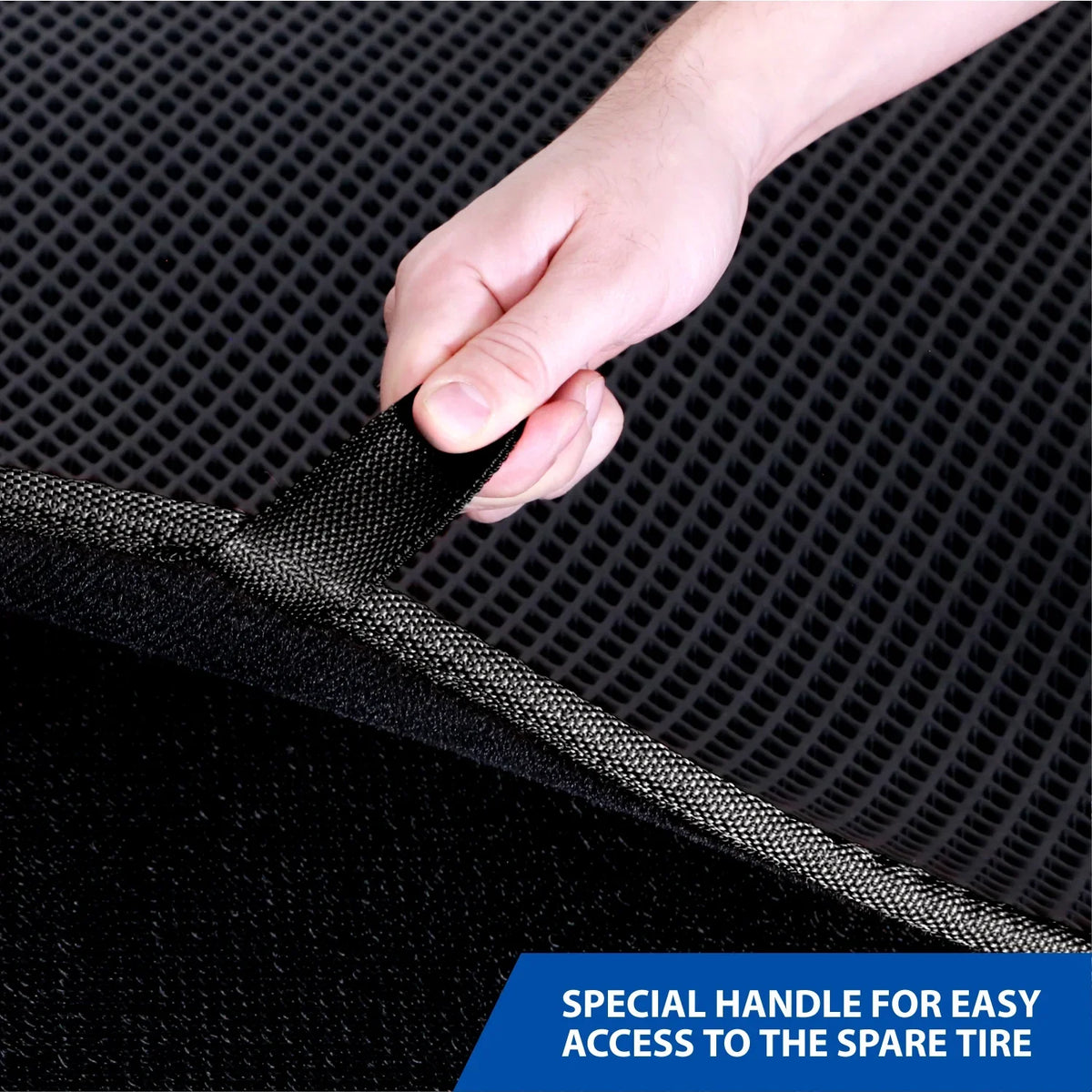 Goodyear Custom Fit Cargo Mat Liner for Jeep Cherokee 2018-2023 - Heavy Duty Trunk Liner, Dimond Shape, Luggage with Waterproof, Liquid & Dirt Trapping Technology - Anti-Slip Cargo Liner-GY004560