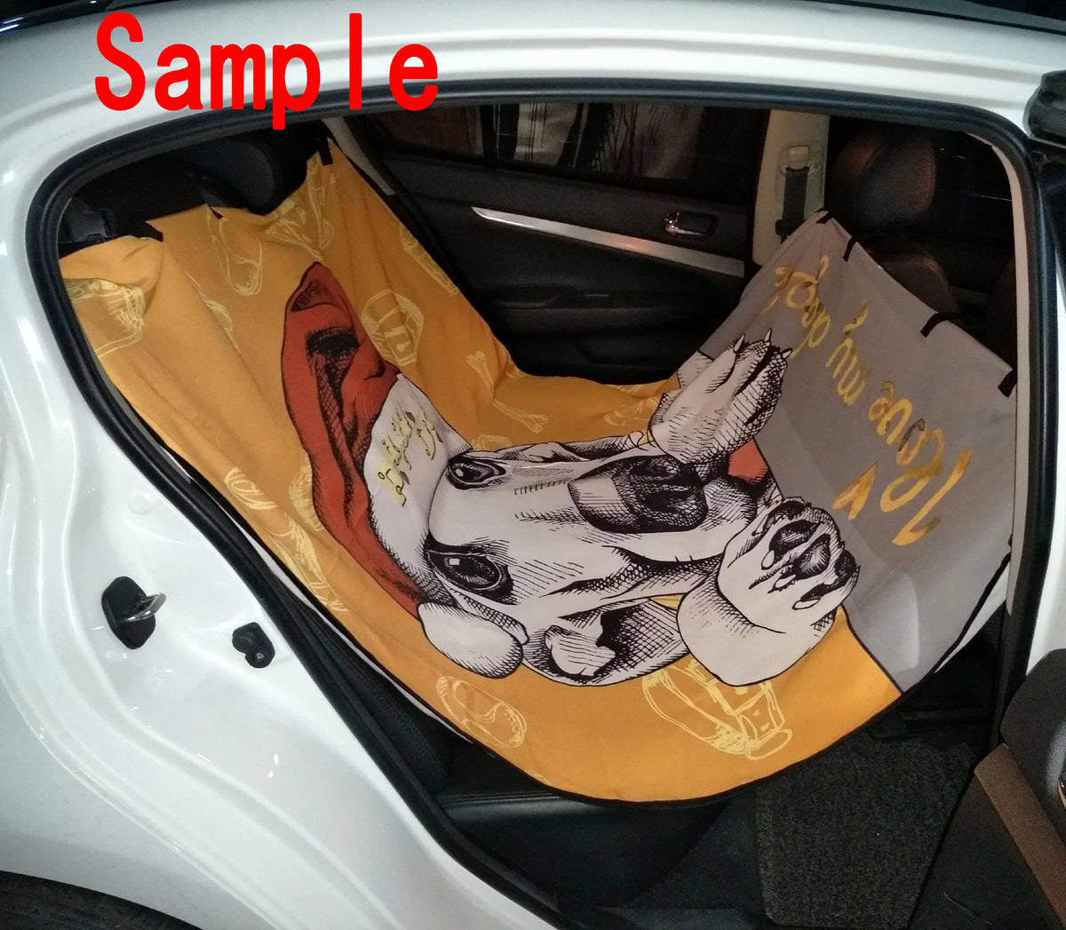 GCKG Light Grey Quatrefoil Pattern Pet Car Seat Coating Dog Car Seat Mat Hammock Cargo Mat Trunk Mat For Cars Trucks and SUV 54x60 inches