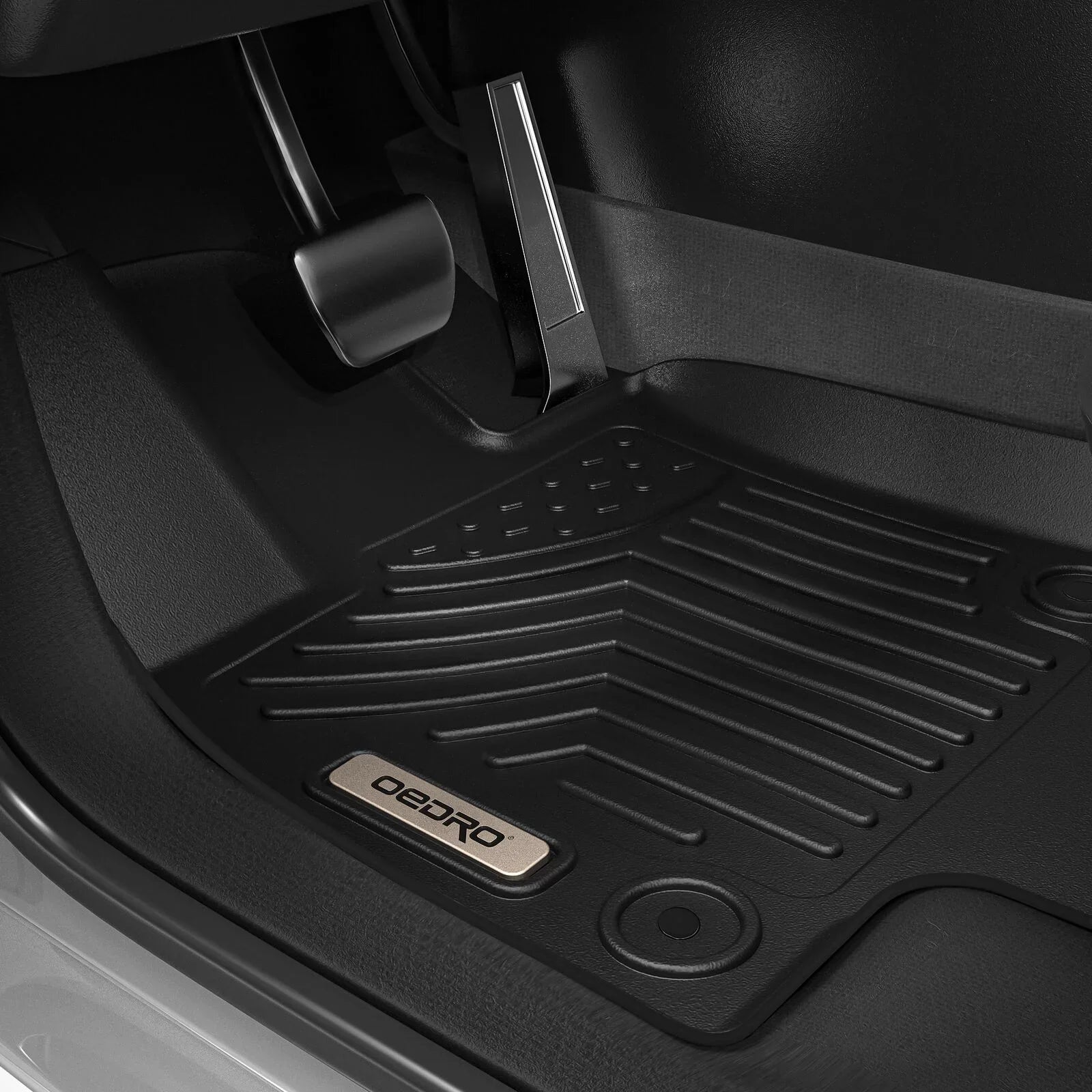 Ledkingdomus Floor Mats for 2019-2024 Subaru Forester 3D TPE Rubber Front & 2nd Seat 2 Row Liner Set Environment