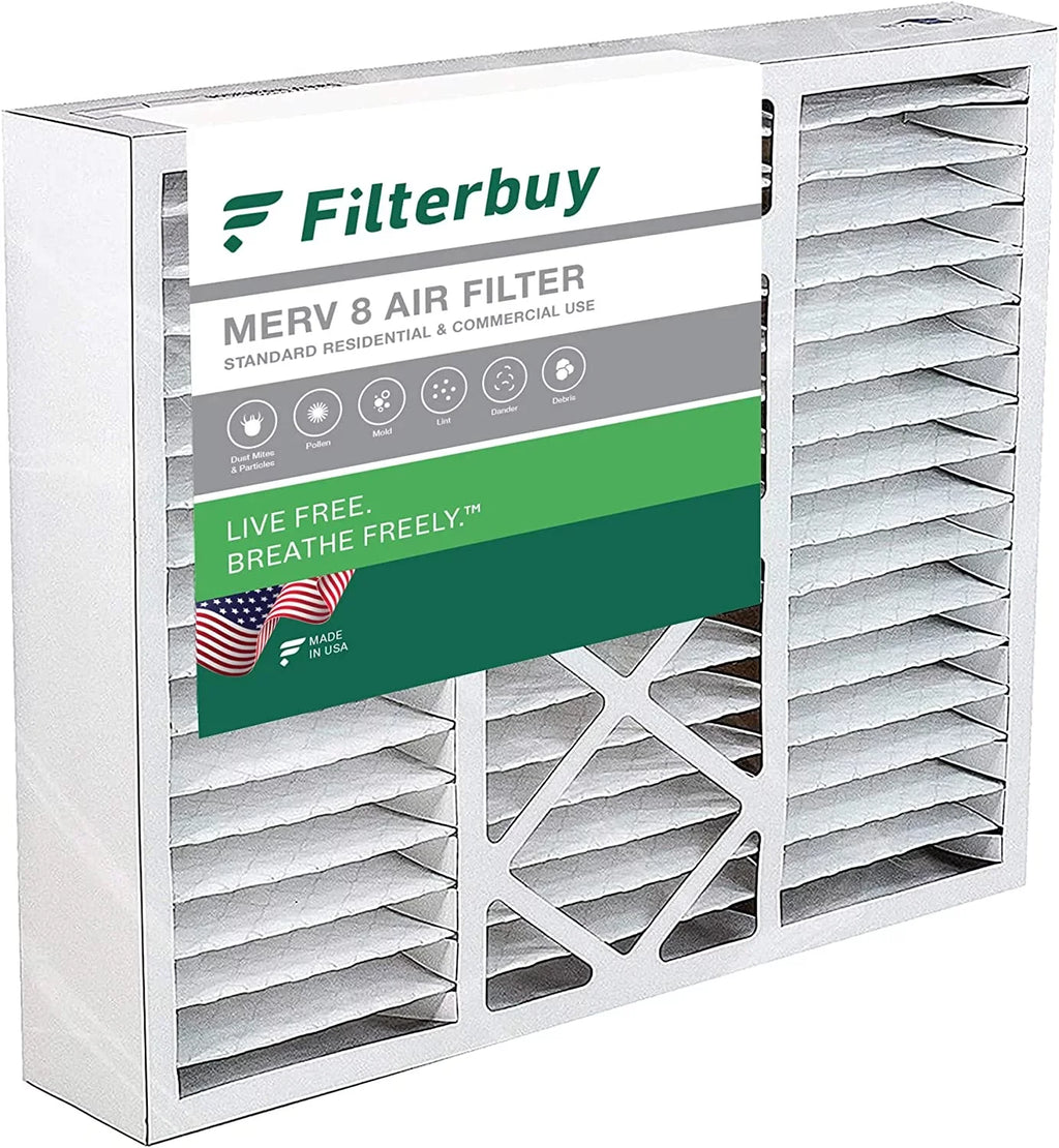 Filterbuy 19x20x5 MERV 8 Pleated HVAC AC Furnace Air Filters for Bryant/Carrier FILXXFNC0021, Day & Night, and Payne (1-Pack)