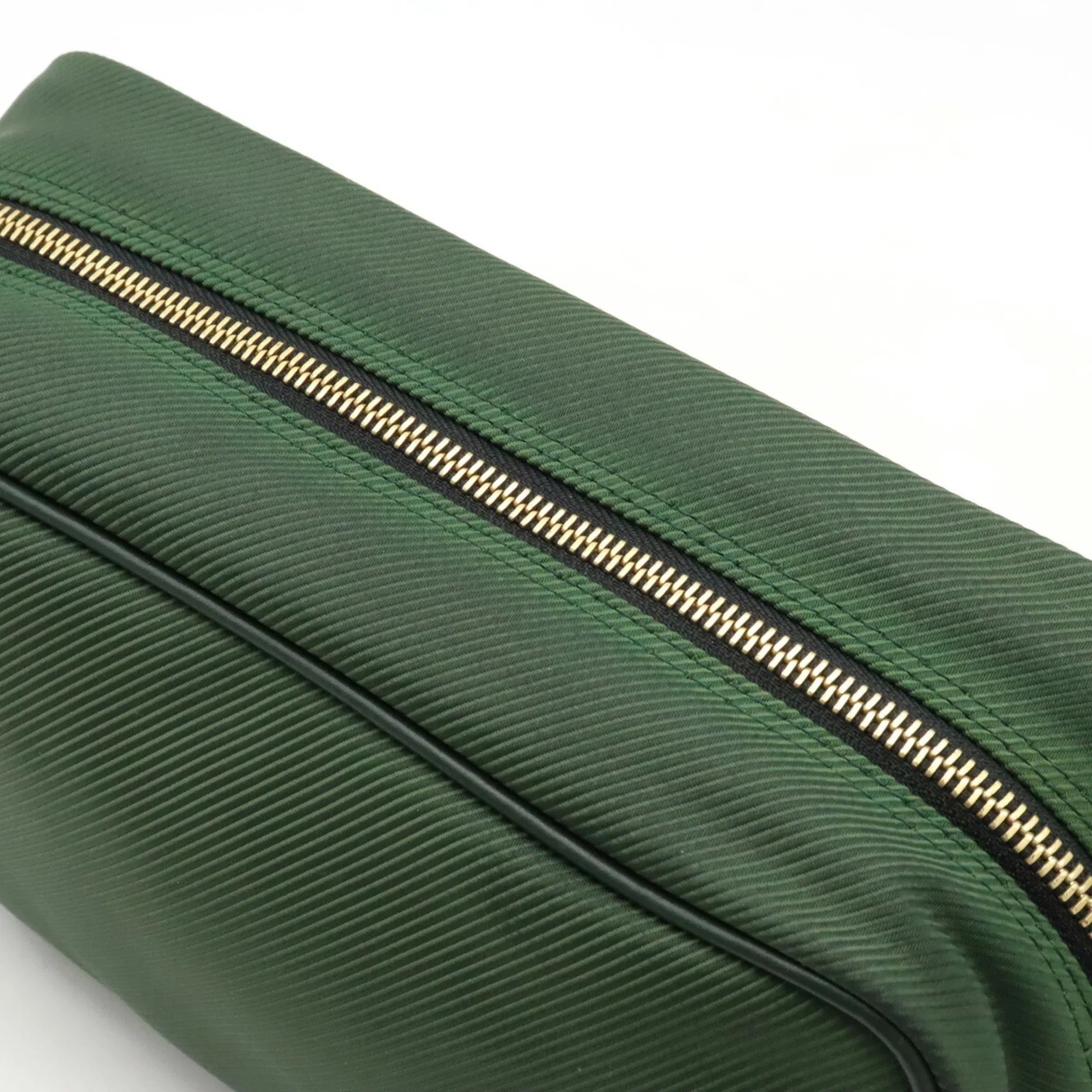 Pre-Owned LOUIS VUITTON Taiga Parana Second Bag Handbag Canvas Leather Epicea Dark Green M30754 (Good)
