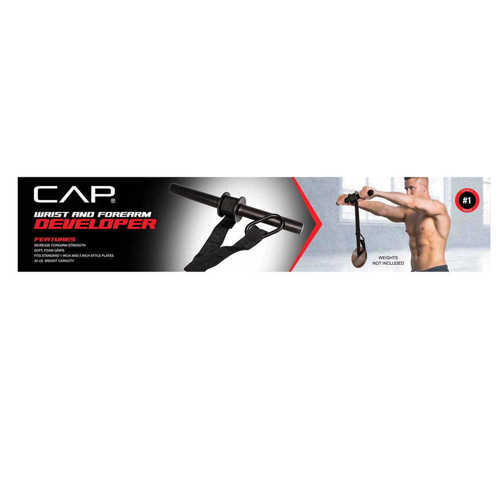 CAP Wrist and Forearm Developer with Nylon Strap and Clip