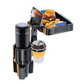moobody Multifunctional Car Cup Holder Tray, Dual Adjustable Holder, 4IN1 Design for Conveniently Expanding Storage Space in the Car