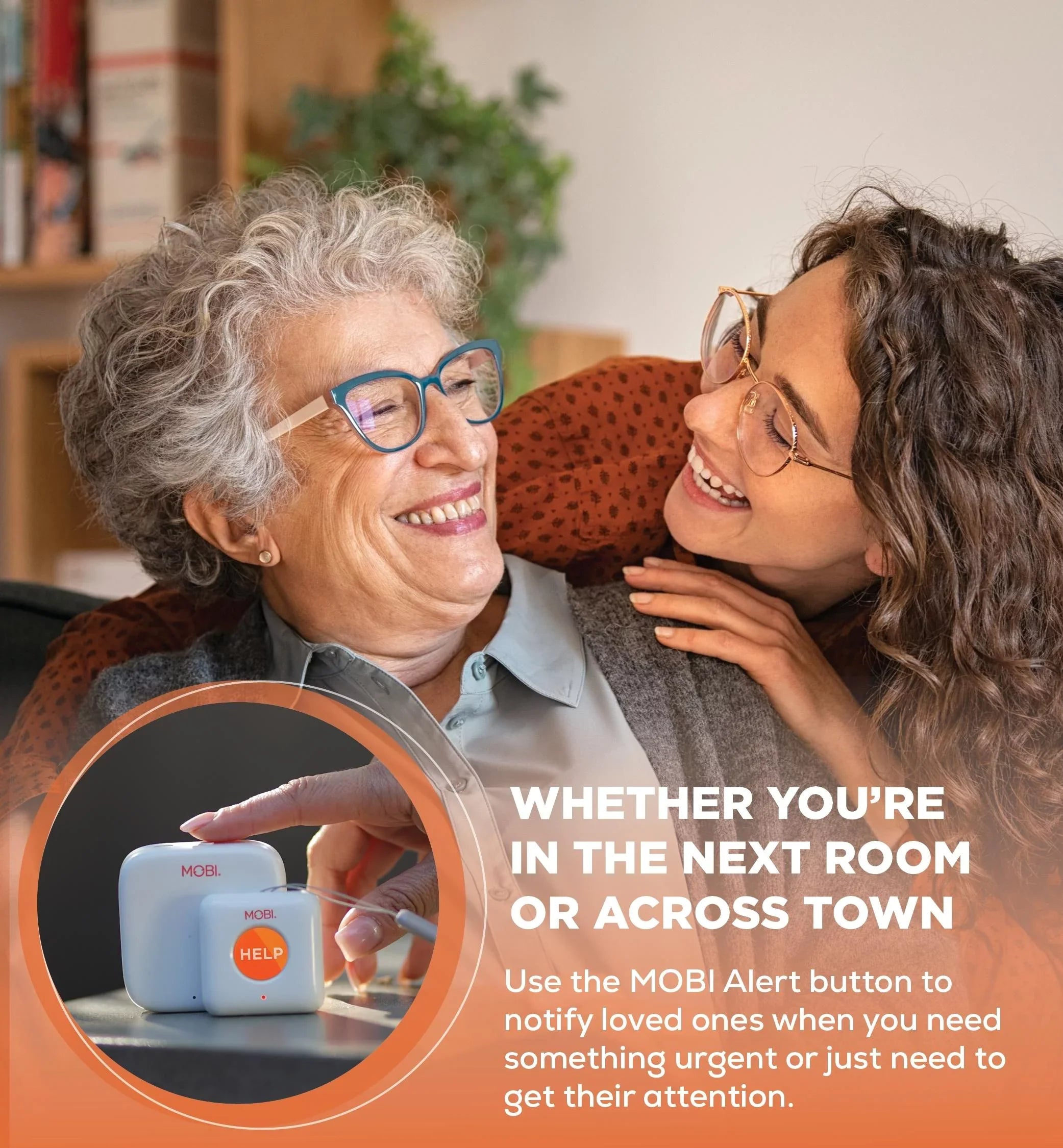 MOBI Connect Premium Whole Home Wireless Safety Kit Comes With 2 SOS Emergency Life Alert Buttons, 1 Smart Hub, 2 Door/Window Sensor, 1 HDX Camera – Fitting With iOS and Android