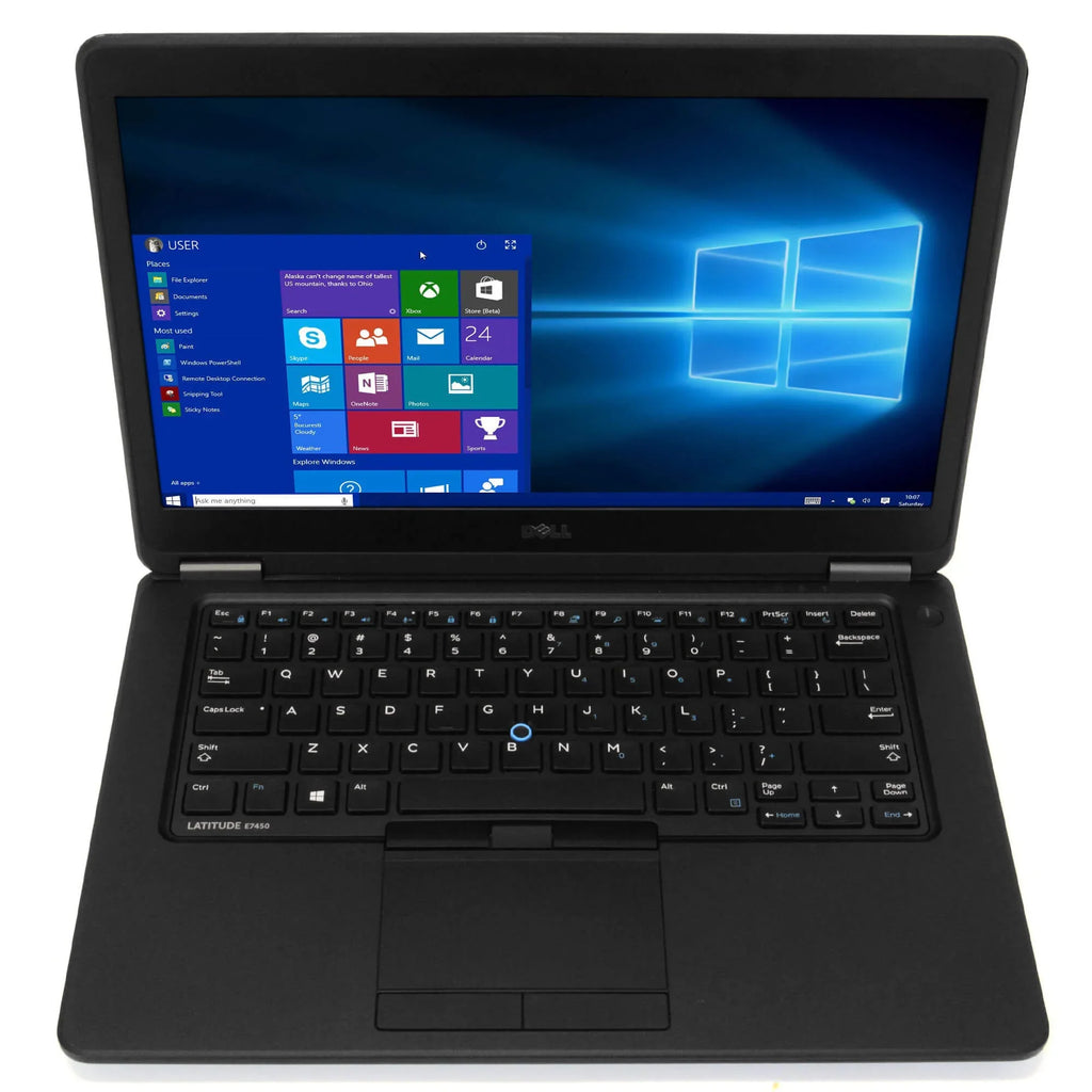 Used E7450 Laptop B Grade i5 Dual Core Gen 5 8GB RAM 256GB SSD Windows 10 Professional 64 Bit